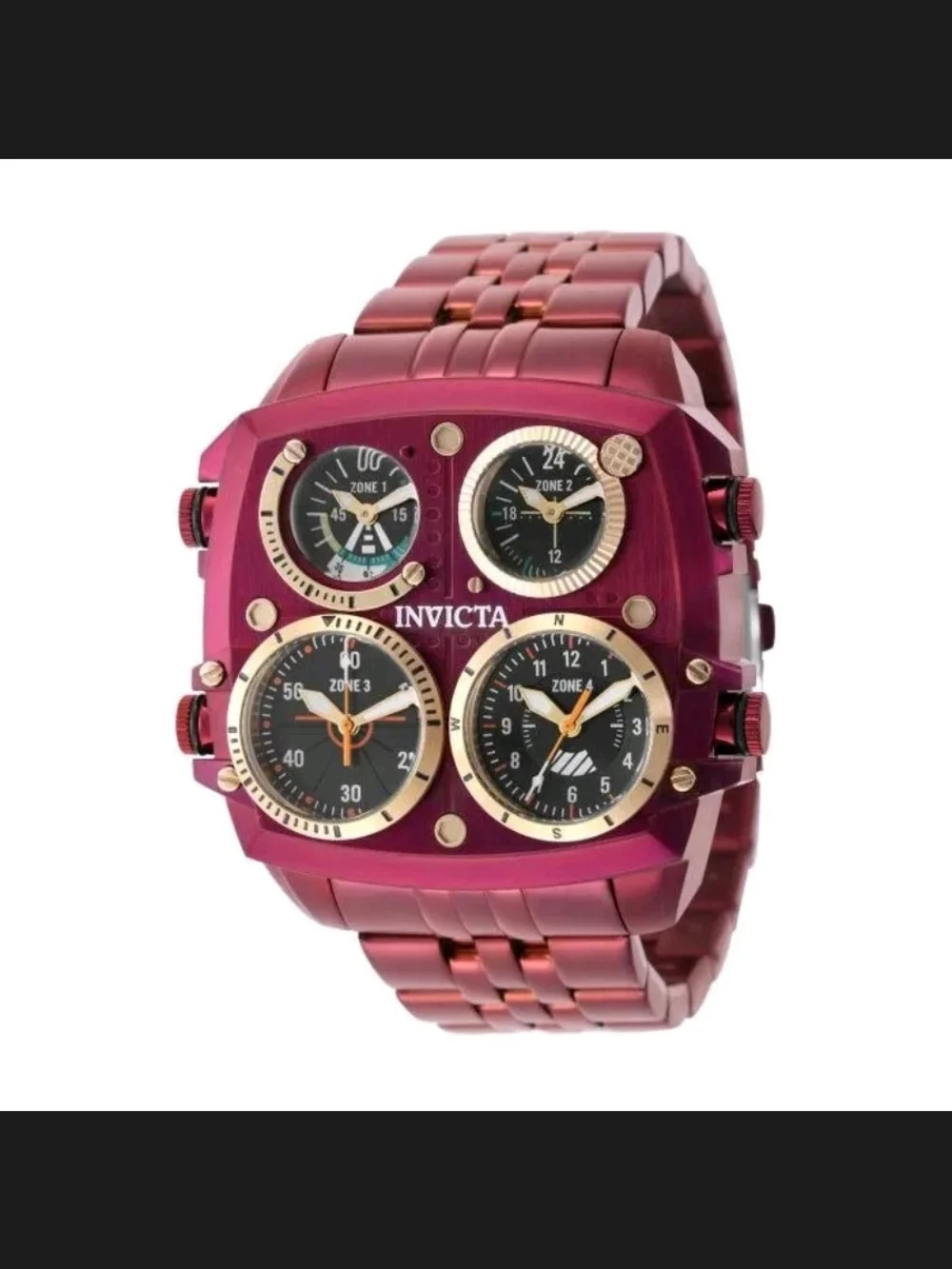 Invicta Men's Multi-Zone Metallic Rose Watch with Gold Accents